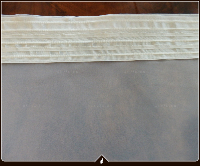 Luxusní voálová záclona Fialka  - hotová záclona.