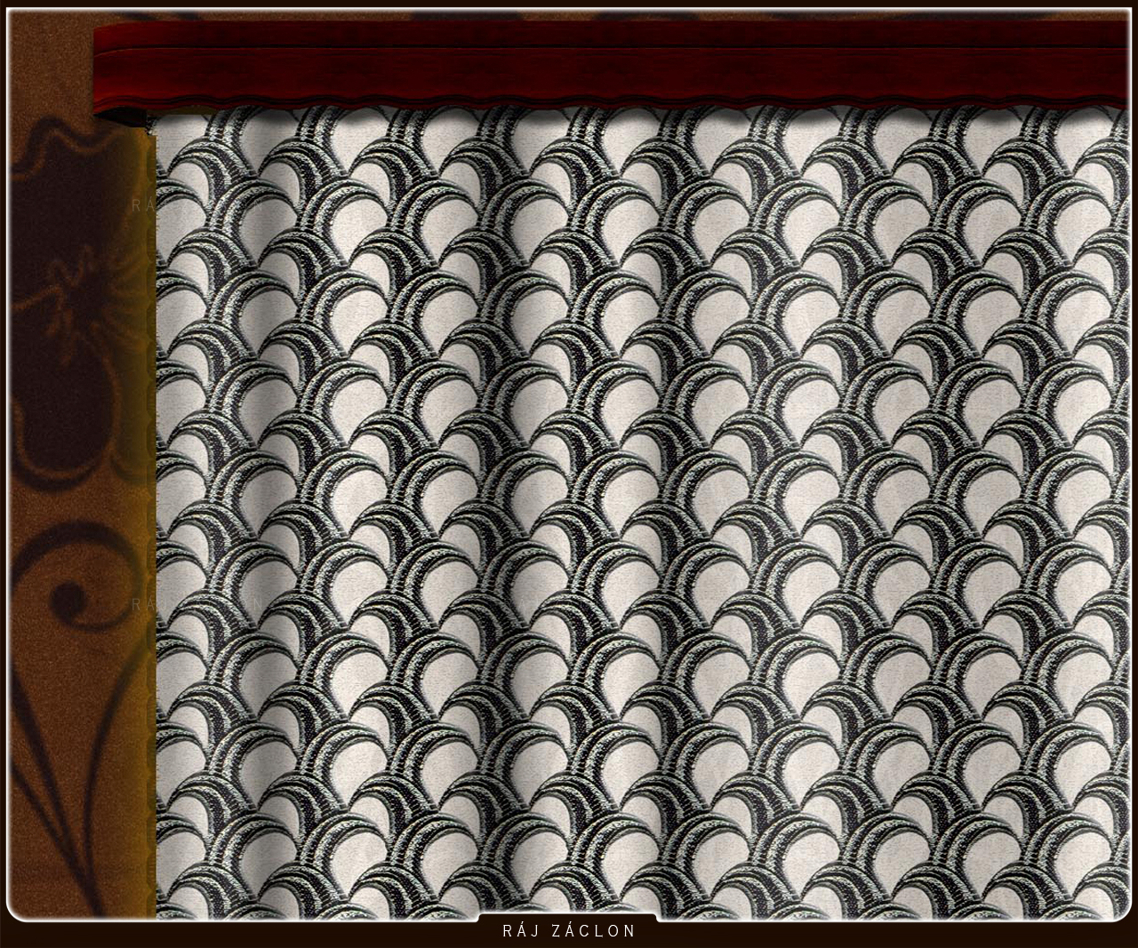 Kusový závěs  - RUSALKA, výška 250 cm, šířka 280 cm