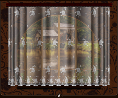 Metrážová záclona - Kreta, výška 250 cm