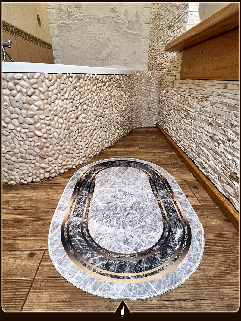 Koupelnová sada předložek Mramor 60 x 90 + 60 x 40 cm.