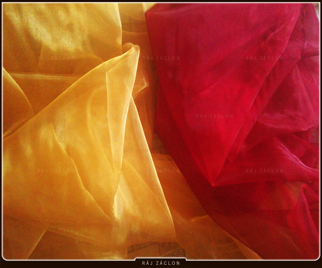 Organza metražová, šířka 150 cm