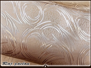 Kusový závěs - Mistic sépie, výška 140 až 300 cm, šířka 150 cm