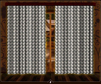 Kusový závěs  - RUSALKA, výška 140 až 300 cm, šířka 280 cm