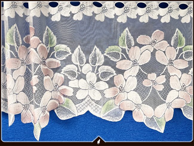 Vitrážková záclona metrážová - Liza, výška 45 cm