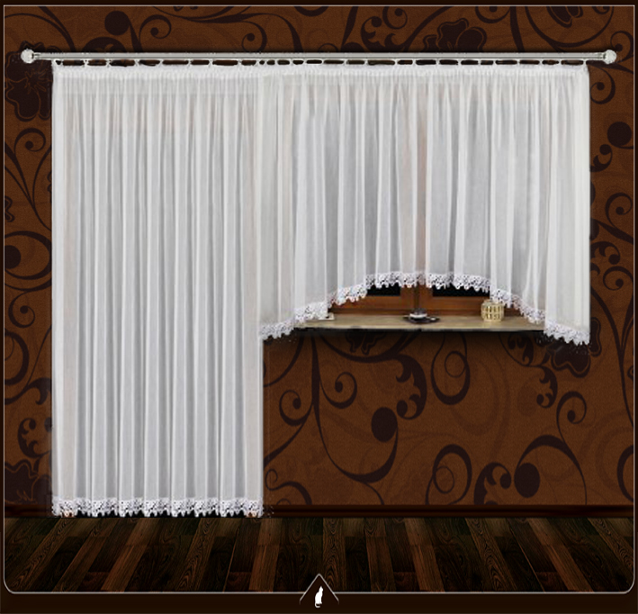 Oblouková souprava okno + balkon Viktorie s krajkou.