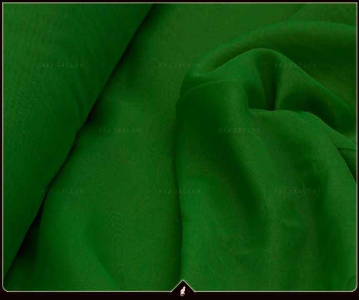 Luxusní voálová záclona VICTORIE tmavě zelená , v. 70 až 290 cm, š. 300 cm až 500 cm