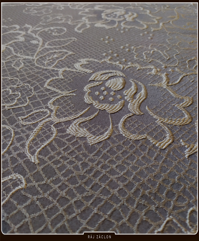 Dekorační látka 3D Eliza - závěs metrážový, šířka 150 cm 