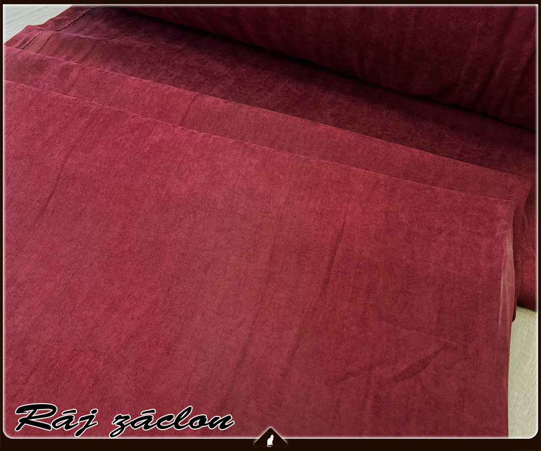 Kusový závěs - ELEGANT bordo, výška 140 až 370 cm, šířka 140 cm
