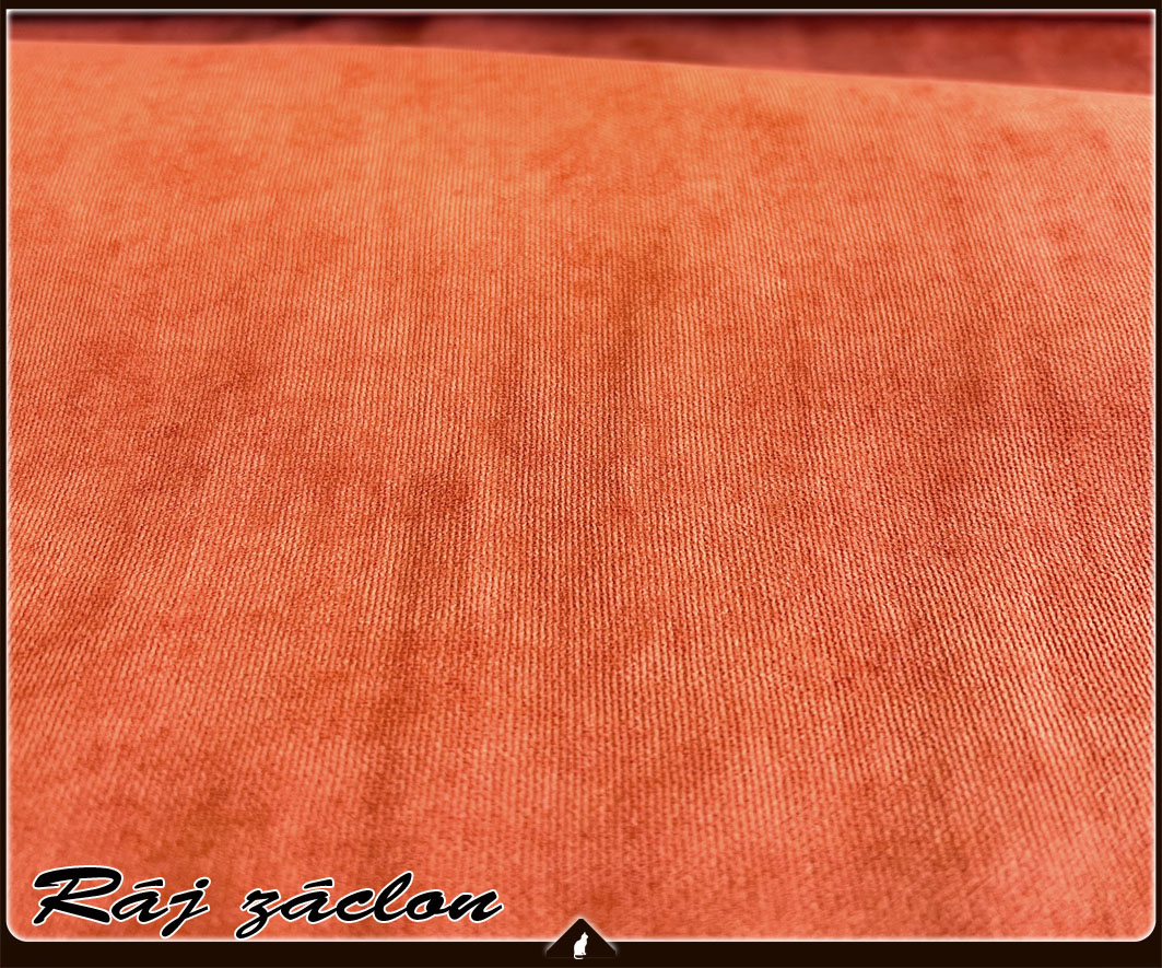 Kusový závěs - ELEGANT červená cihlová, výška 140 až 370 cm, šířka 140 cm