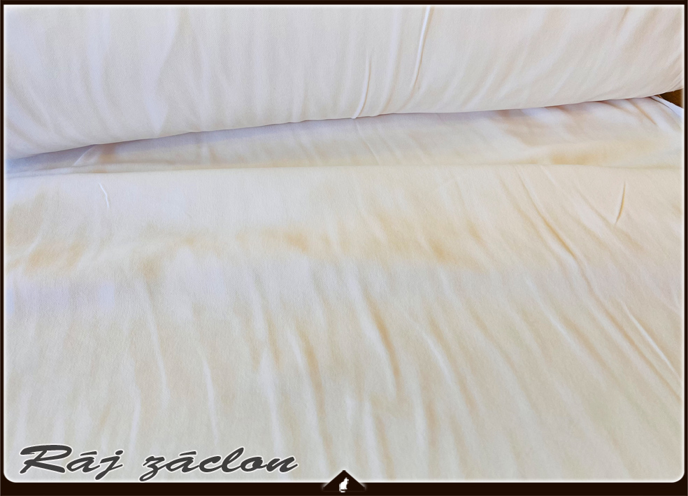 Kusový závěs - ELEGANT krémová, výška 140 až 370 cm, šířka 140 cm
