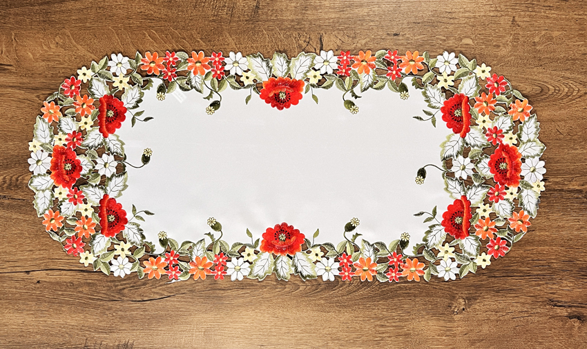 Vyšívaný ubrus 60x120 cm - Léto.