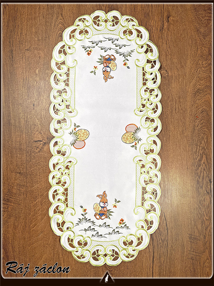 Vyšívaný ubrus 40 cm x 85 cm - velikonoce