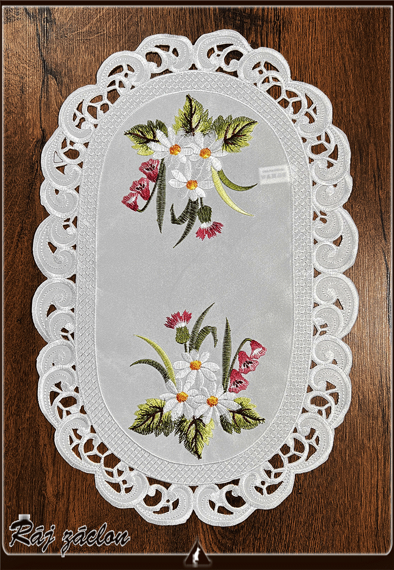 Vyšívaný ubrus 30x45 cm - Jarní