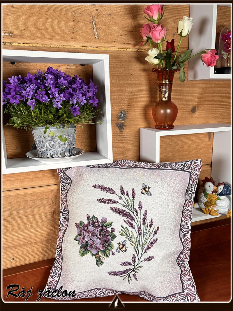 Potah na polštářek Levandule - Potahy na polštáře 