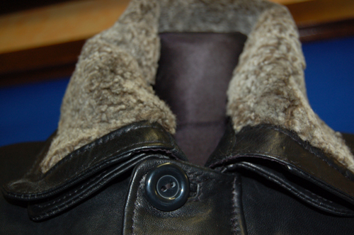 Kožená bunda pánská černá - poslední kus.