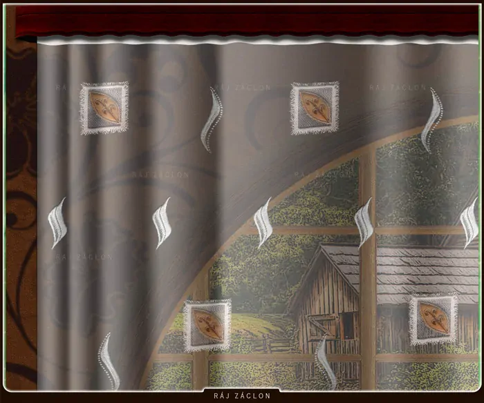 Oblouková záclona MIRACLE, SLEVA 37 % 