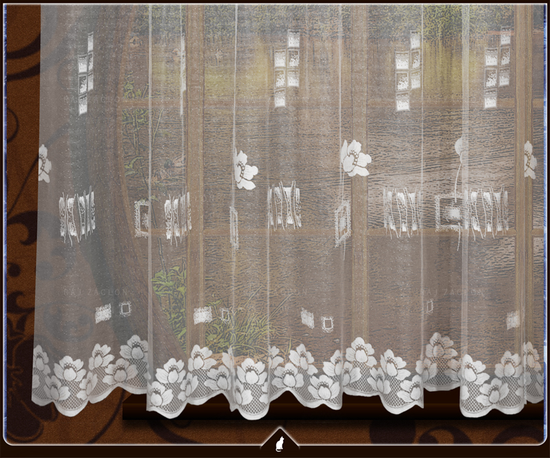 Metrážová záclona - MÁK, výška 180