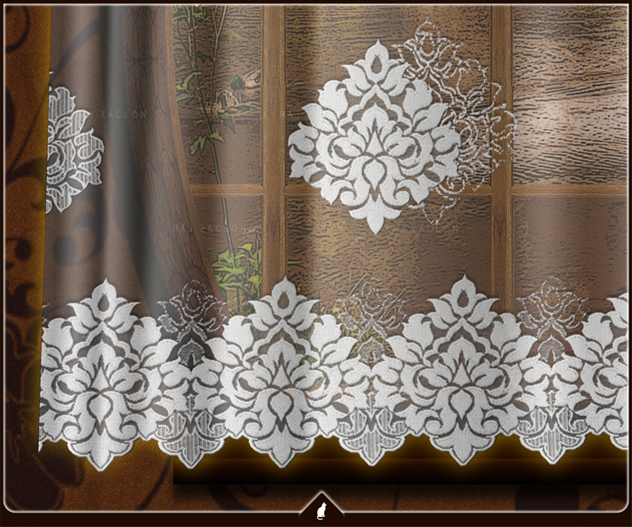 Kusová záclona - Barocco, výška 140 až 250 cm, šířka 300 cm až 500 cm