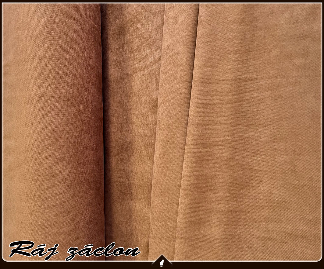 Kusový závěs - ELEGANT hnědá, výška 140 až 370 cm, šířka 140 cm