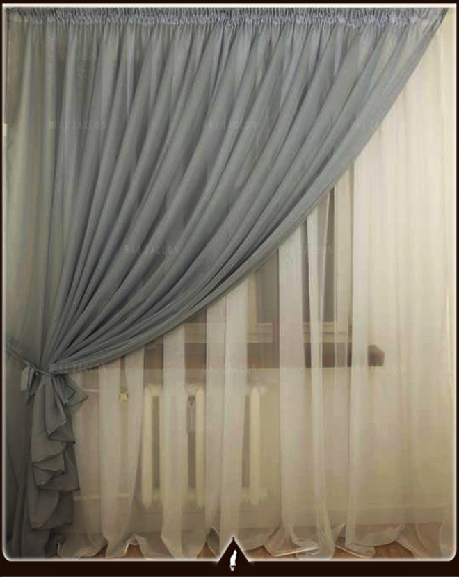 Voálová záclona hotová EDNA  - hotová záclona.