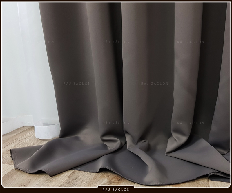 Kusový závěs - Black aut šedý, šířka 140 cm