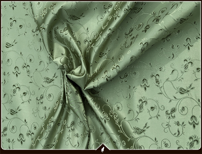 Dekorační látka Elza světle zelená - závěs metrážový, šířka 150 cm.