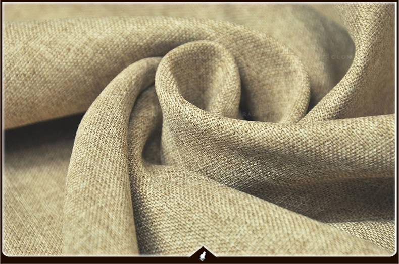 Kusový závěs - Blackout běžová pytlovina, výška 140 až 370 cm, šířka 260 cm