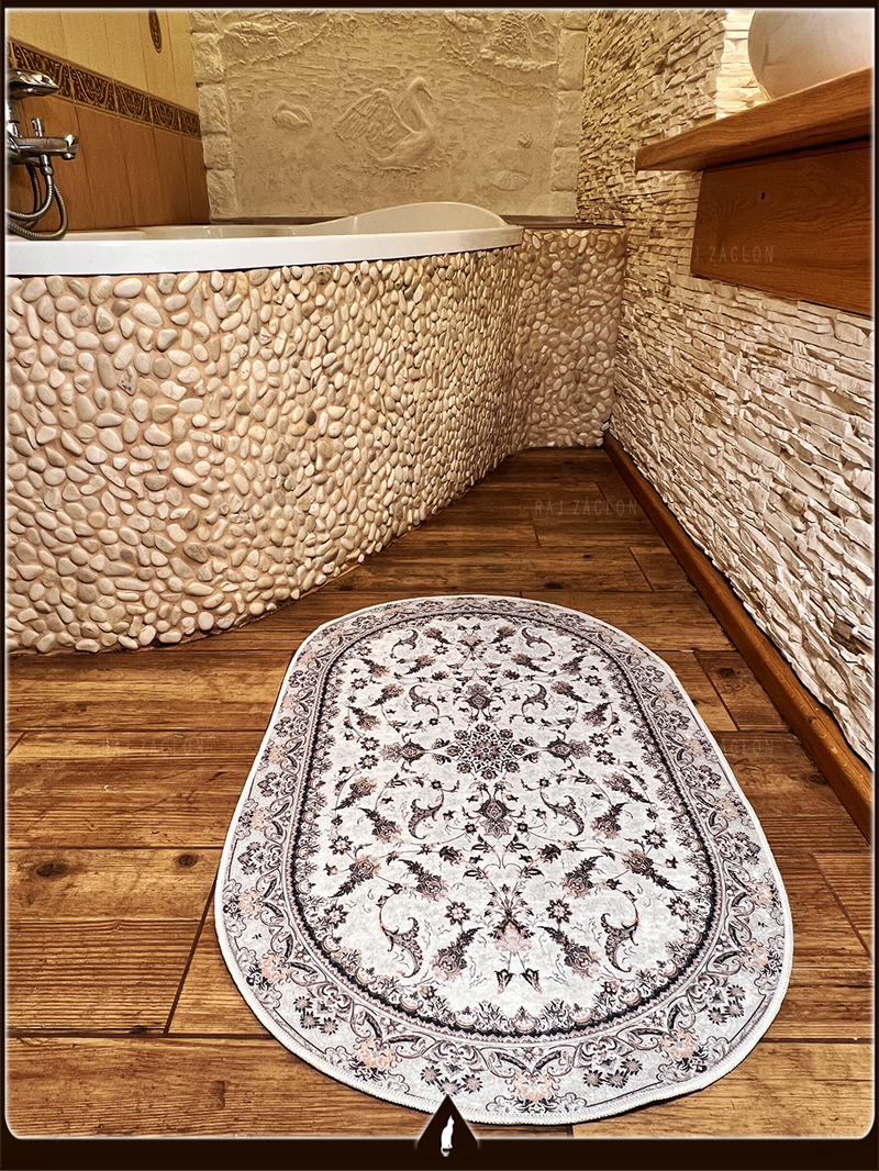 Koupelnová sada předložek Květiny 60 x 90 + 60 x 40 cm.