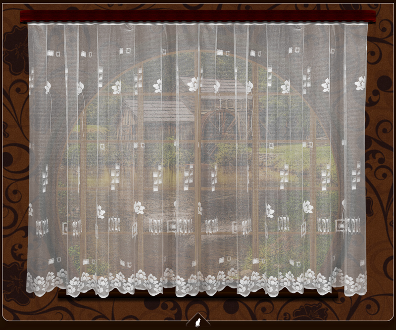 Metrážová záclona - MÁK, výška 180