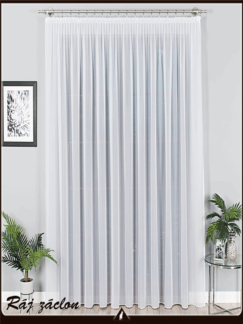 Luxusní voálová záclona BELLA s olůvkem !!!  v. 120 až 320 cm, š. 300 až 600 cm