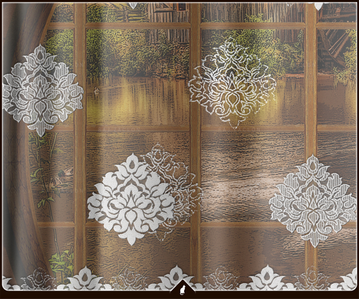 Kusová záclona - Barocco, výška 140 až 250 cm, šířka 300 cm až 500 cm