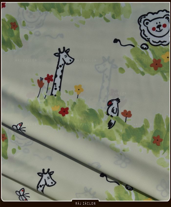 Dekorační látka ZOO - závěs metrážový, šířka 140 cm 