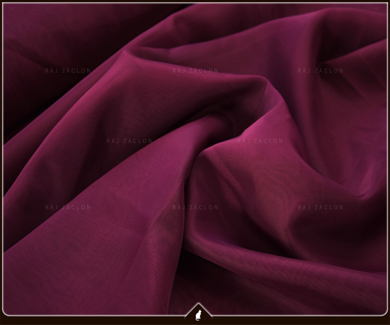 Luxusní voálová záclona vinová - v. 70 až 290 cm, š. 300 cm až 500 cm